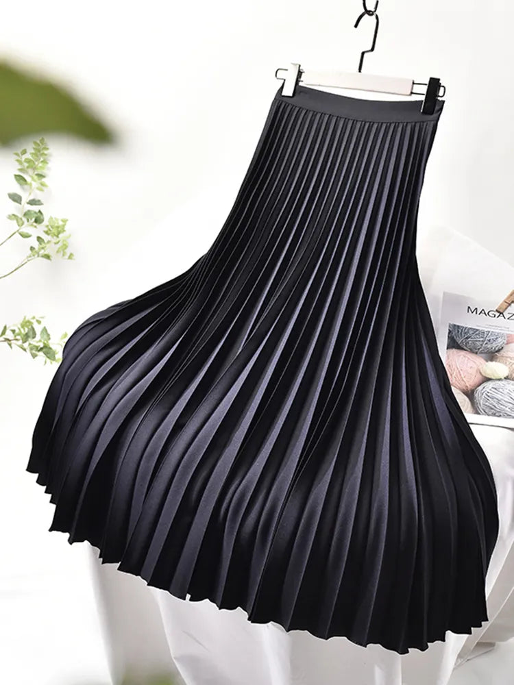 Chloe | Women’s Spring Pleated Maxi Skirt