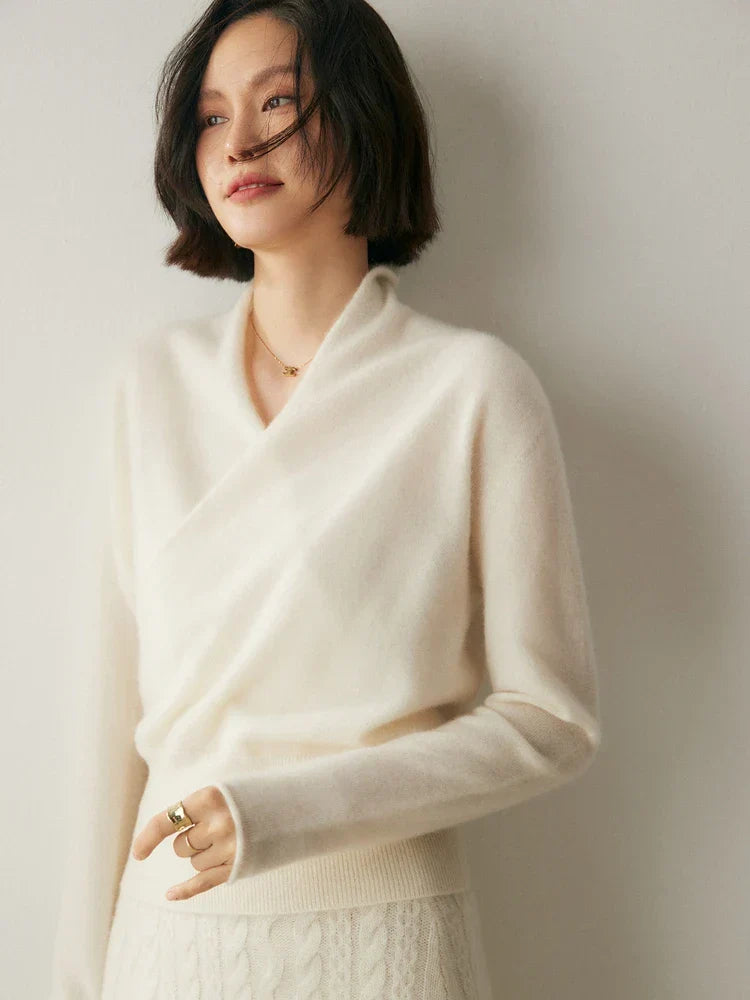 Kate | Women’s Elegant Wrap Crossover Chic Sweater
