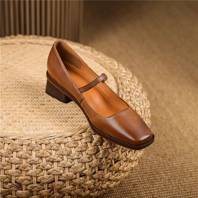 Daisy | Women’s Spring Strap Block Heel Shoes