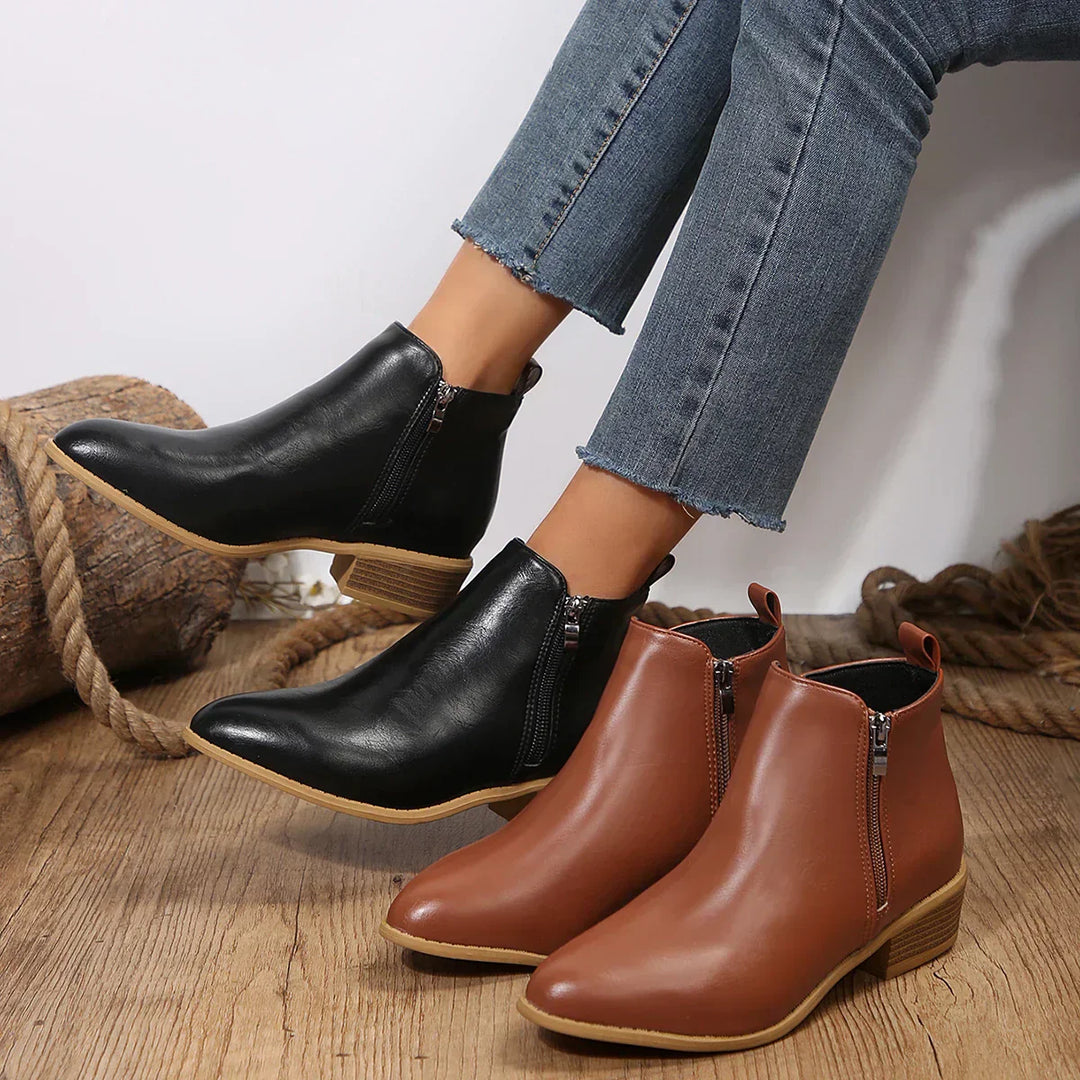 Emily | Women Spring Casual Side-Zip Ankle Boots