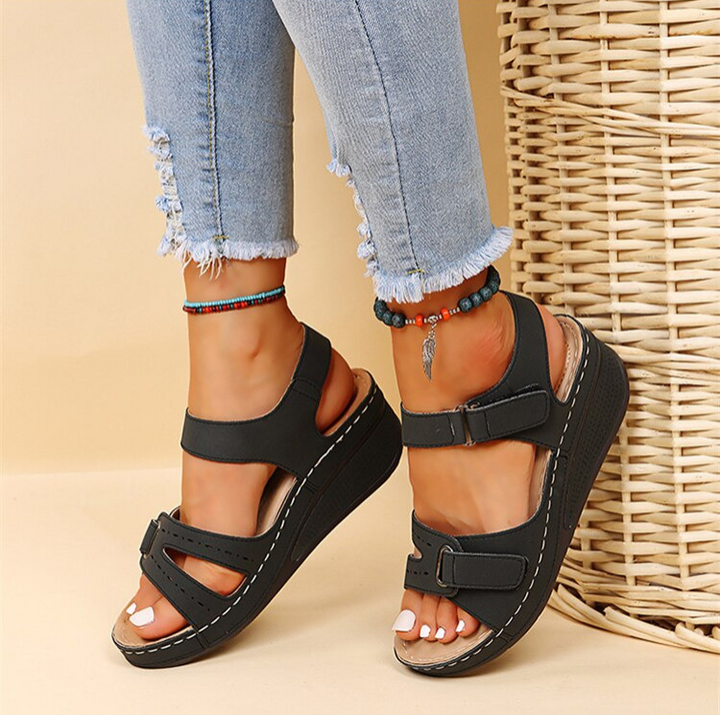 Hailey | Womens Orthopedic Strap Platform Sandals