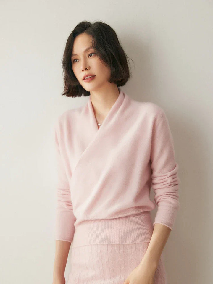 Kate | Women’s Elegant Wrap Crossover Chic Sweater