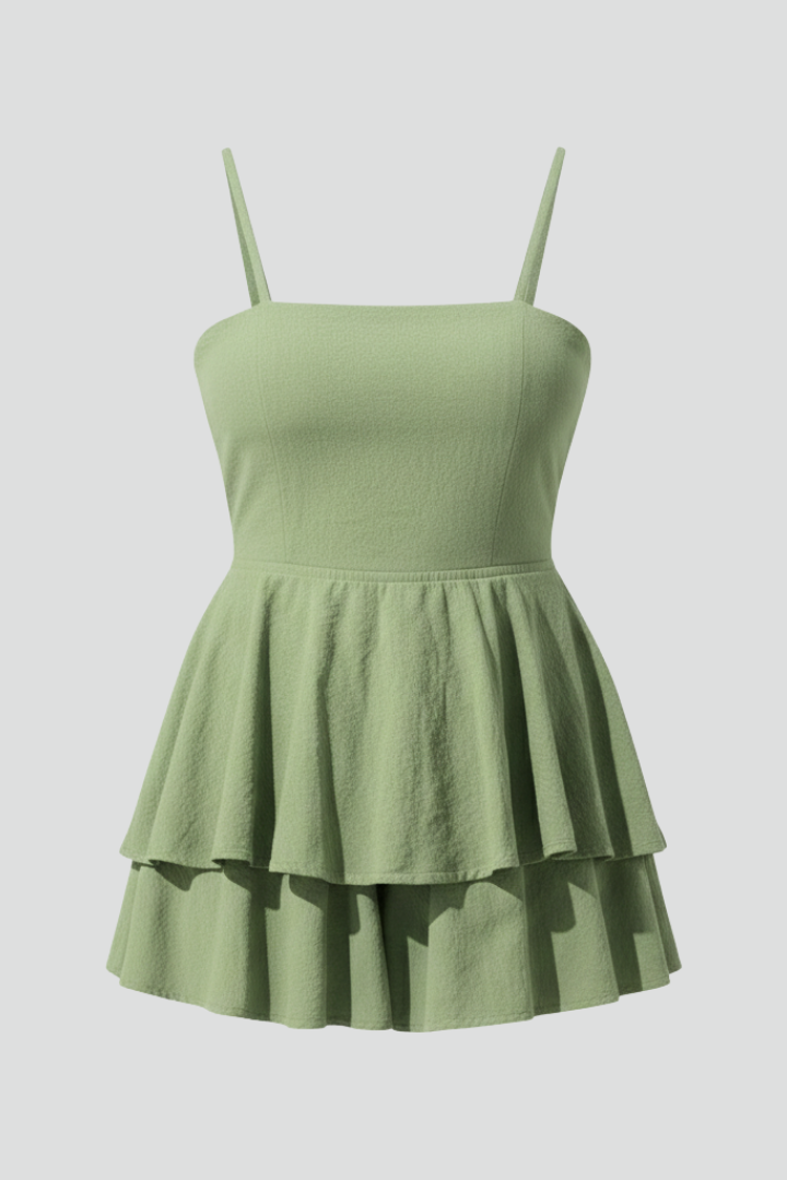 Ella | Women’s Spaghetti Strap Flared Skirt Mini Dress