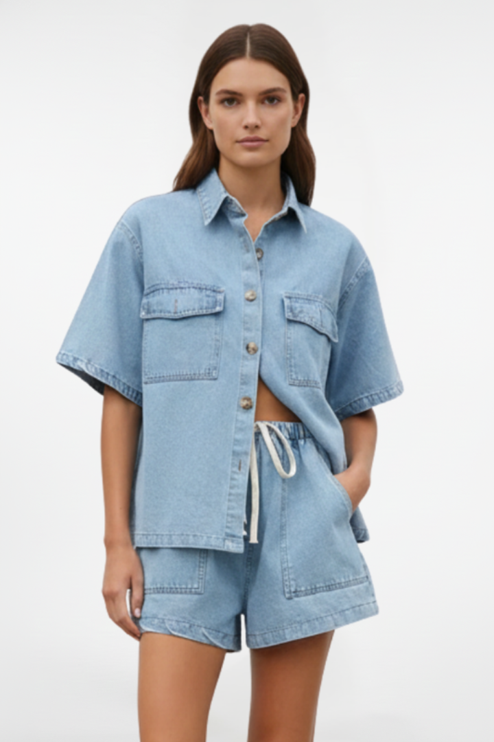 Lauren | Women’s Short Sleeve Set With Shorts