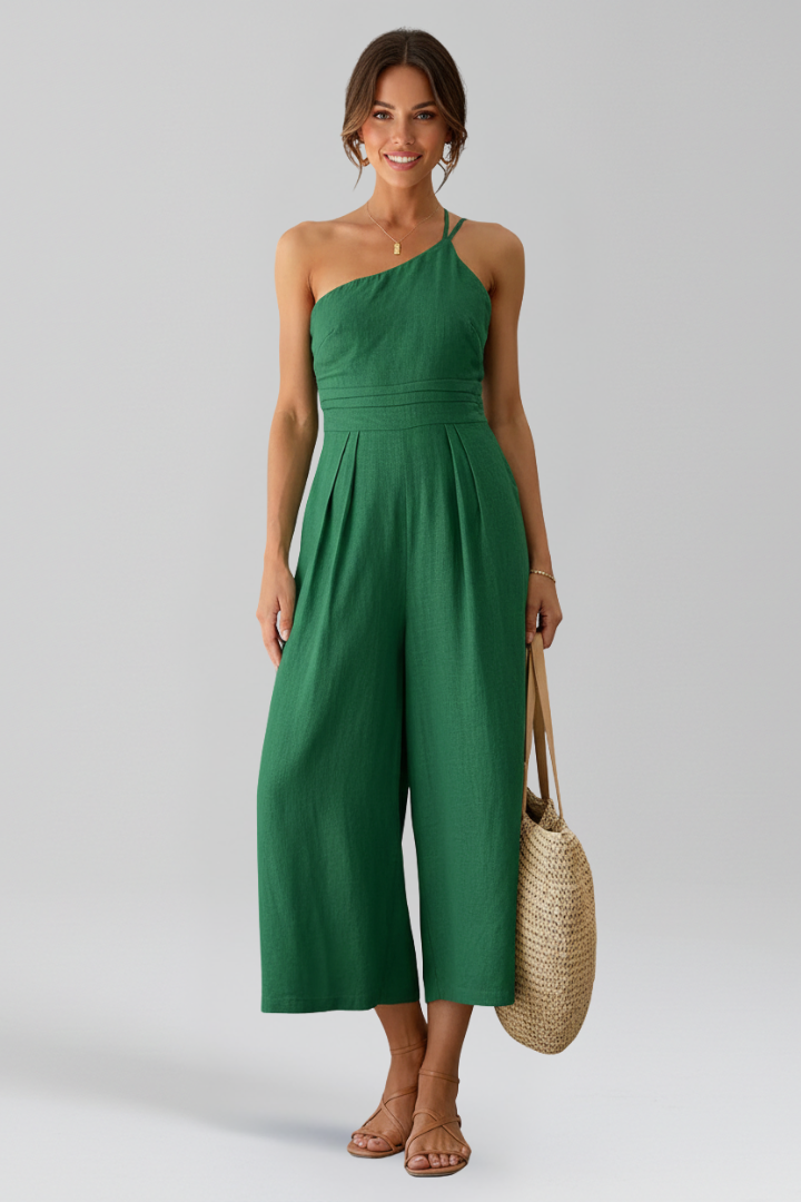 Mia | Women’s One-Shoulder Wide-Leg Jumpsuit