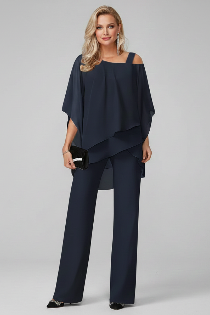 Nancy | Women’s Off-Shoulder Flowing Wide-Leg Jumpsuit