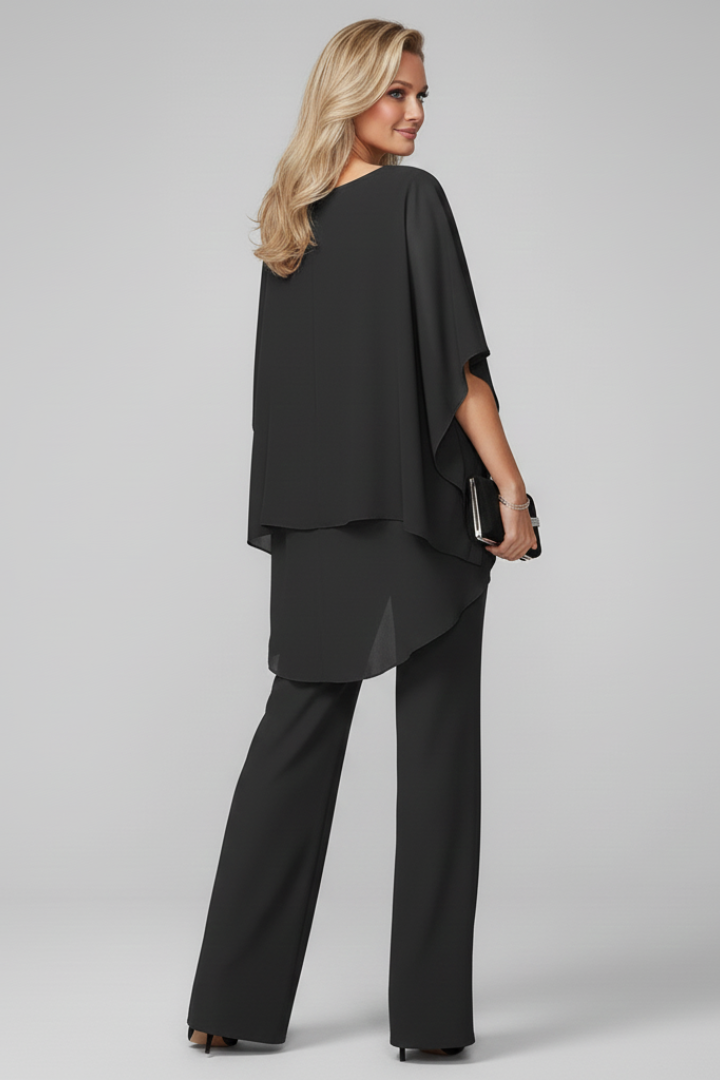 Nancy | Women’s Off-Shoulder Flowing Wide-Leg Jumpsuit