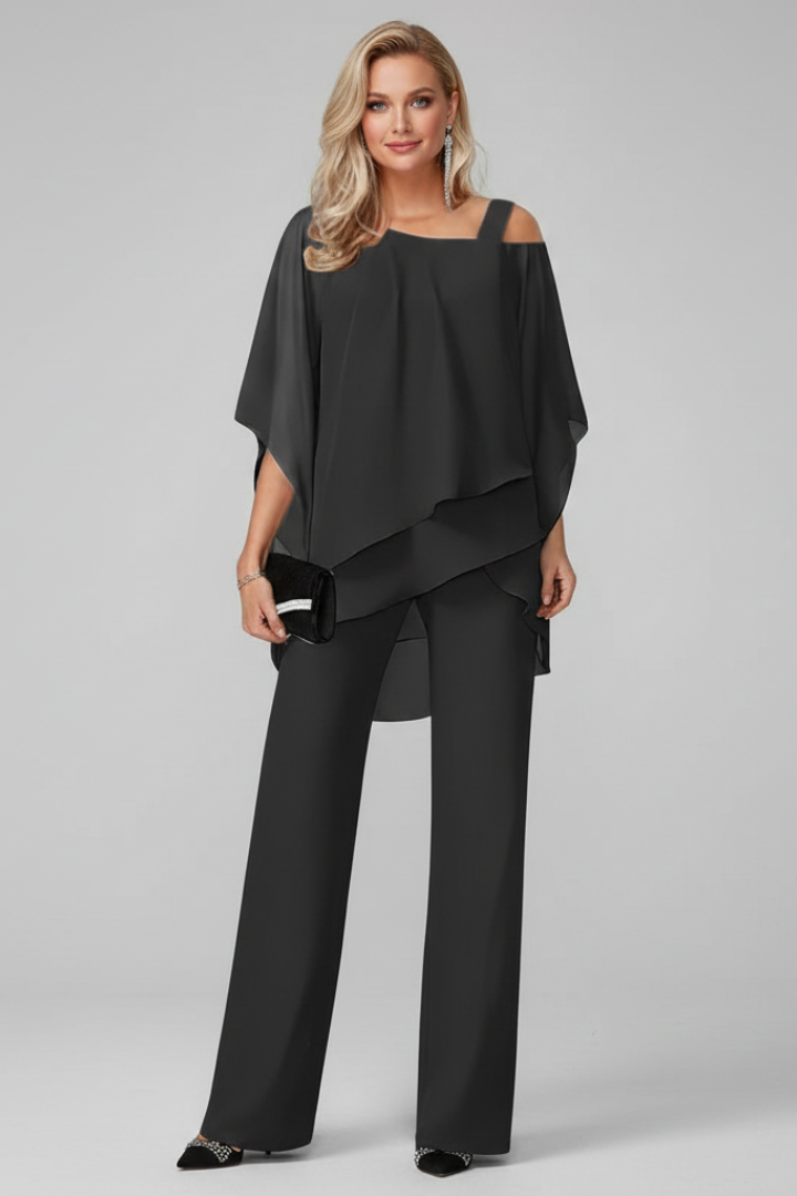 Nancy | Women’s Off-Shoulder Flowing Wide-Leg Jumpsuit
