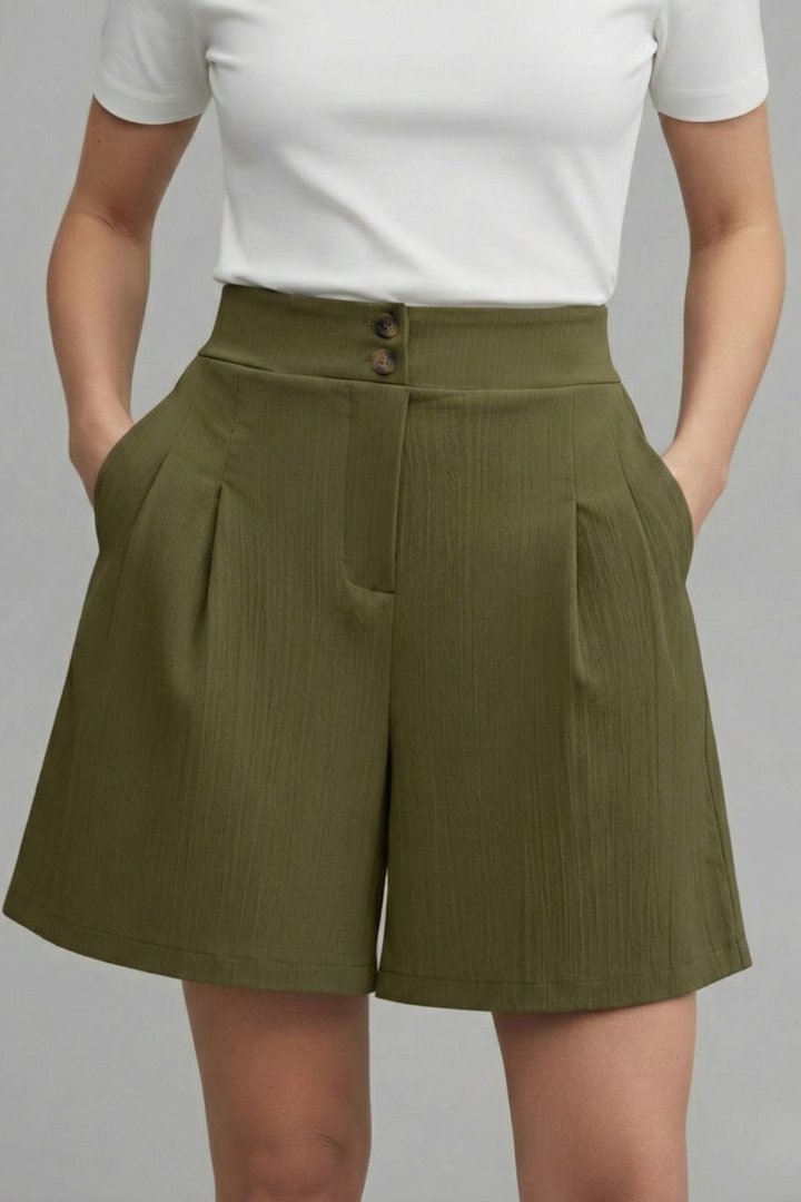 Georgia | Women’s High Waist Wide Leg Shorts