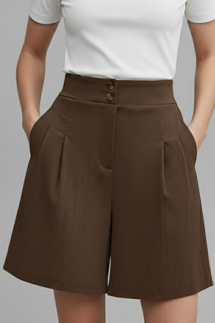 Georgia | Women’s High Waist Wide Leg Shorts