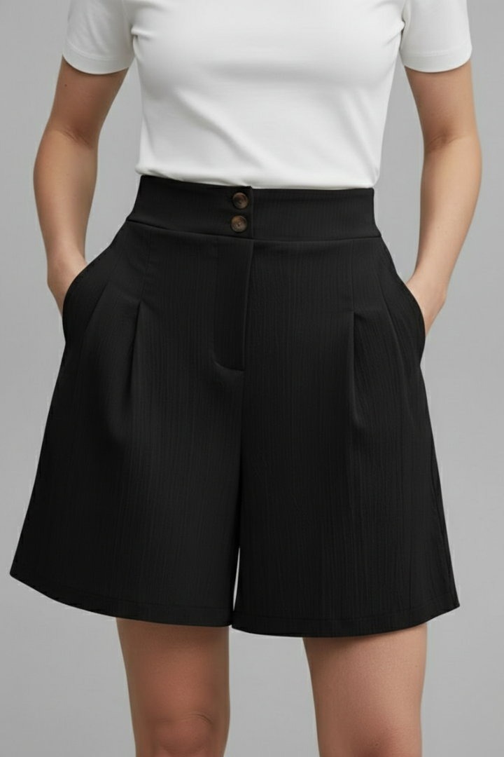 Georgia | Women’s High Waist Wide Leg Shorts