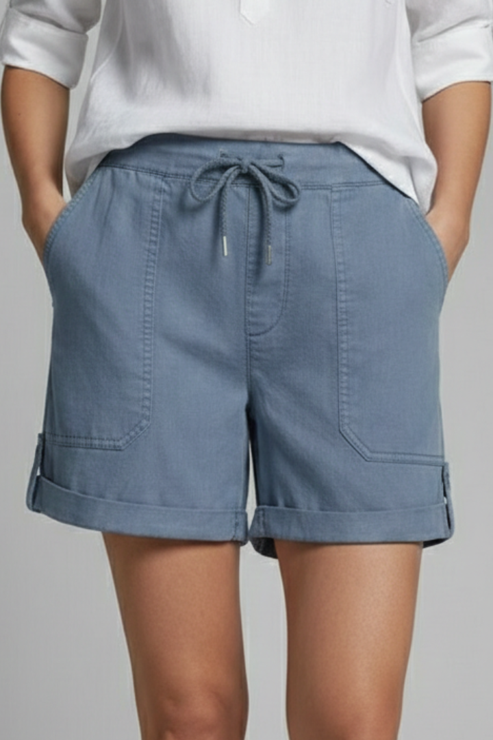 Demi | Women’s Drawstring Casual Pocket Shorts