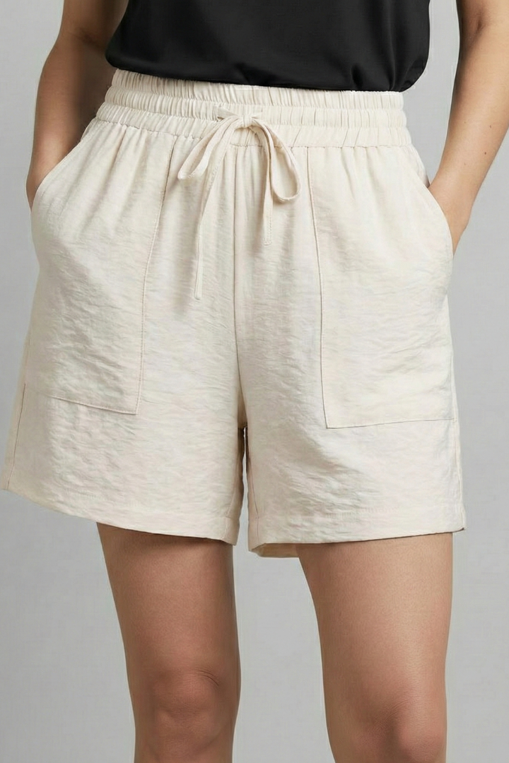 Clara | Women’s Elastic Waist Casual Drawstring Shorts