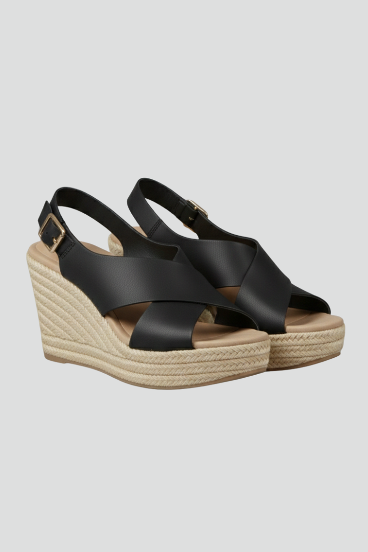Lydia | Women’s Wedge Crossover Slingback Sandals
