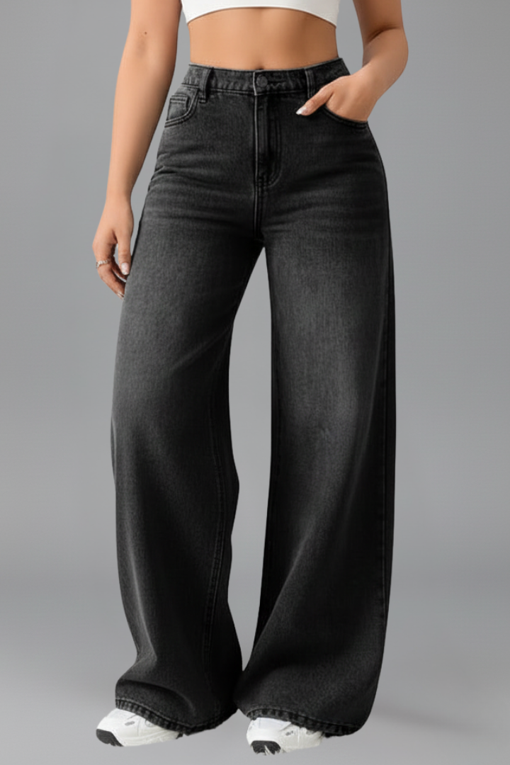 Ariel | Women’s High-Rise Wide-Leg Denim Jeans