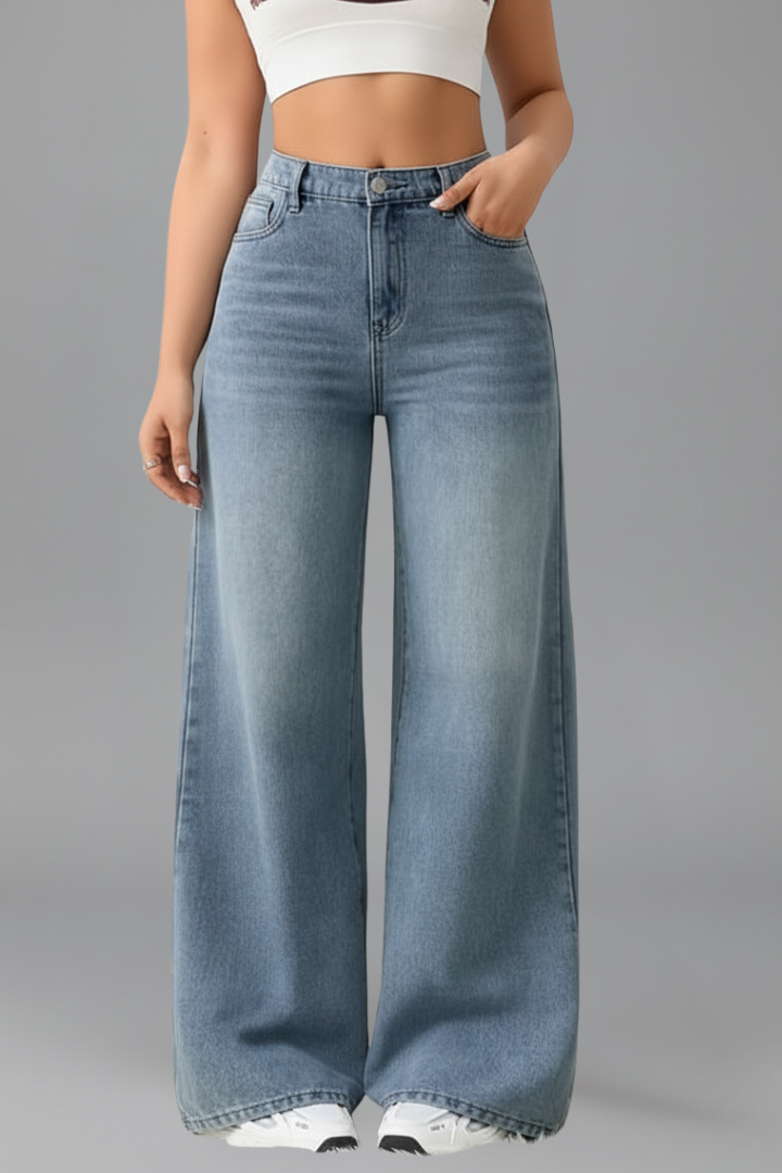 Ariel | Women’s High-Rise Wide-Leg Denim Jeans