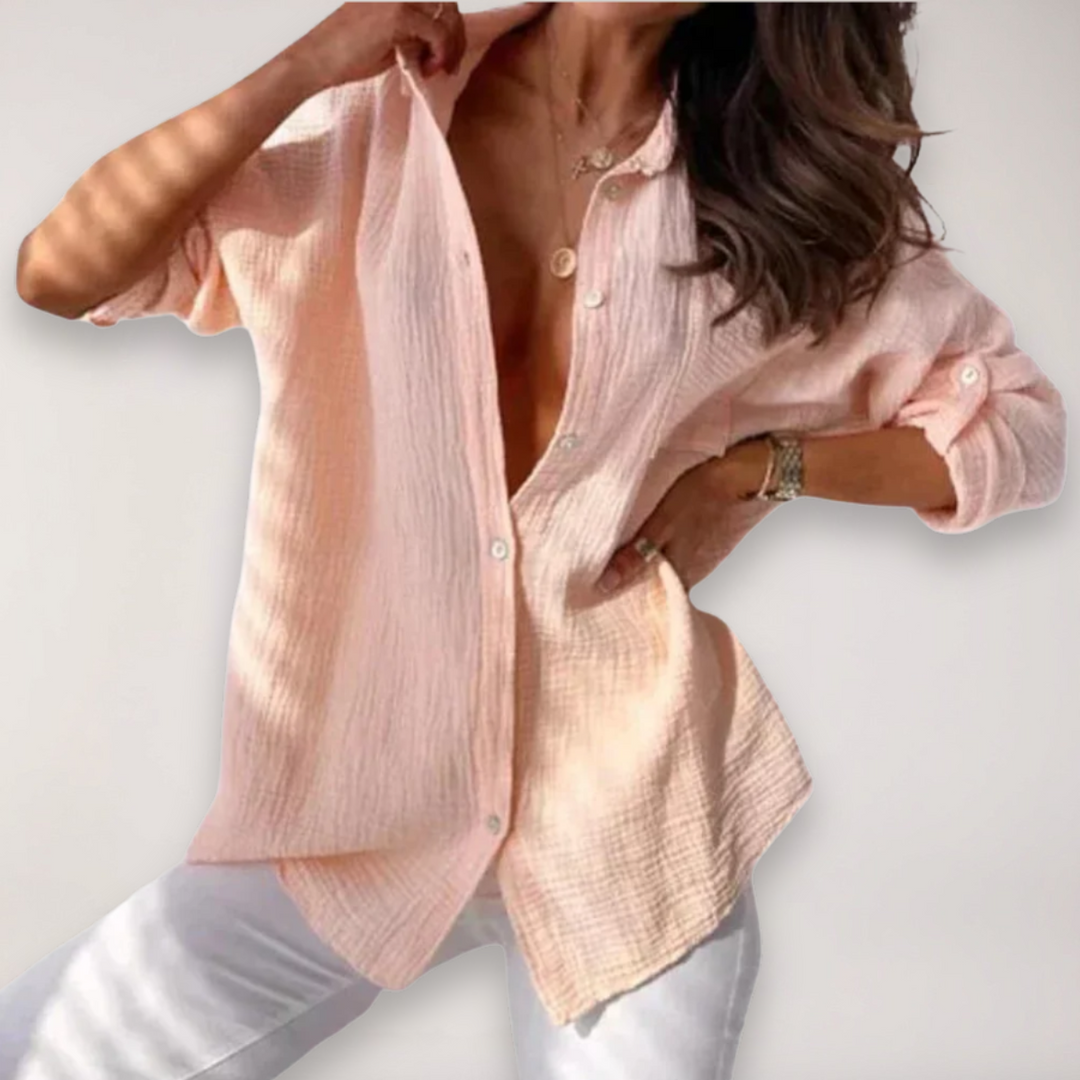 Madeline | Women’s Button Front Roll Up Shirt