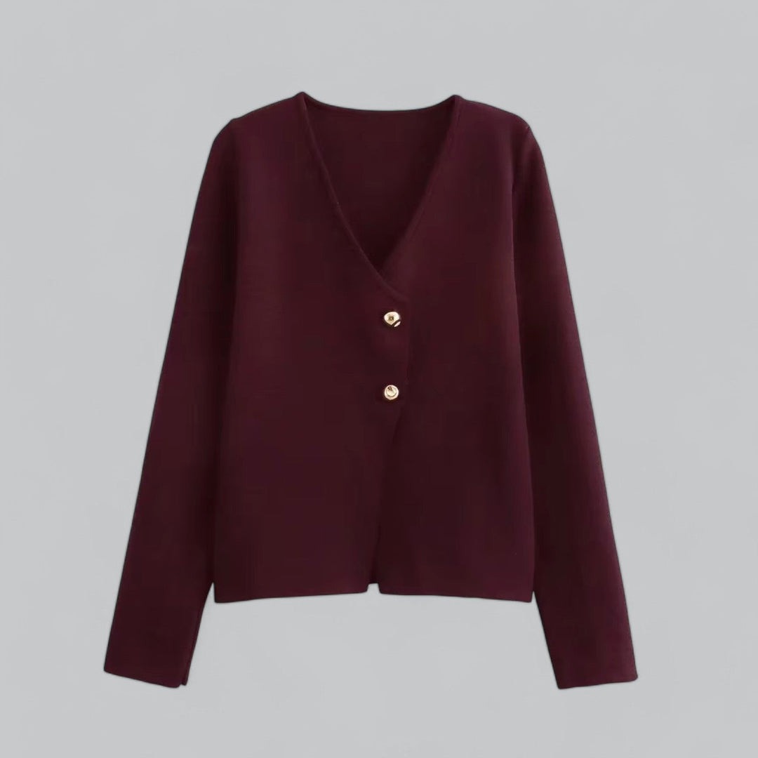 Rachel | Women Spring Minimal Button Cardigan
