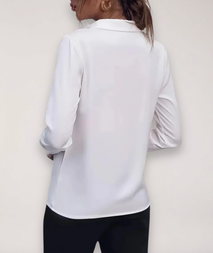 Isabella | Women’s Elegant Tailored Button-Up Work Blouse