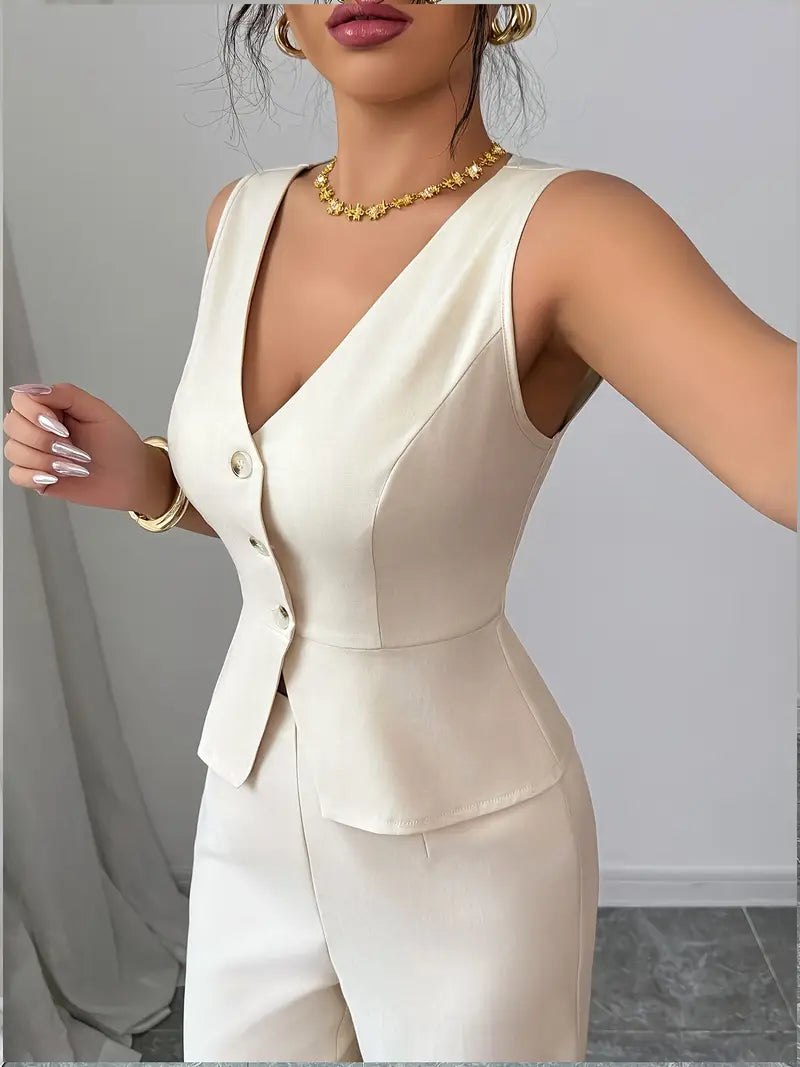 Emma | Women Spring Sleeveless Wide-Leg Set