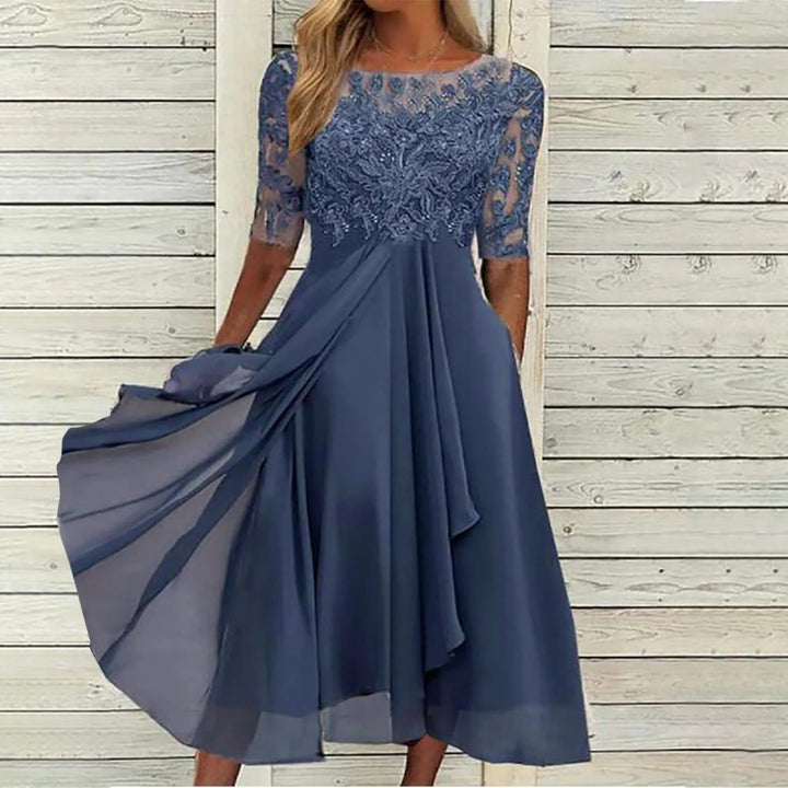 Zaria | Lace Embroidered Cocktail Dress