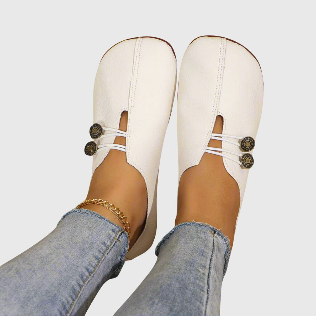 Catherine | Women Spring Casual Slip-On Button Flats