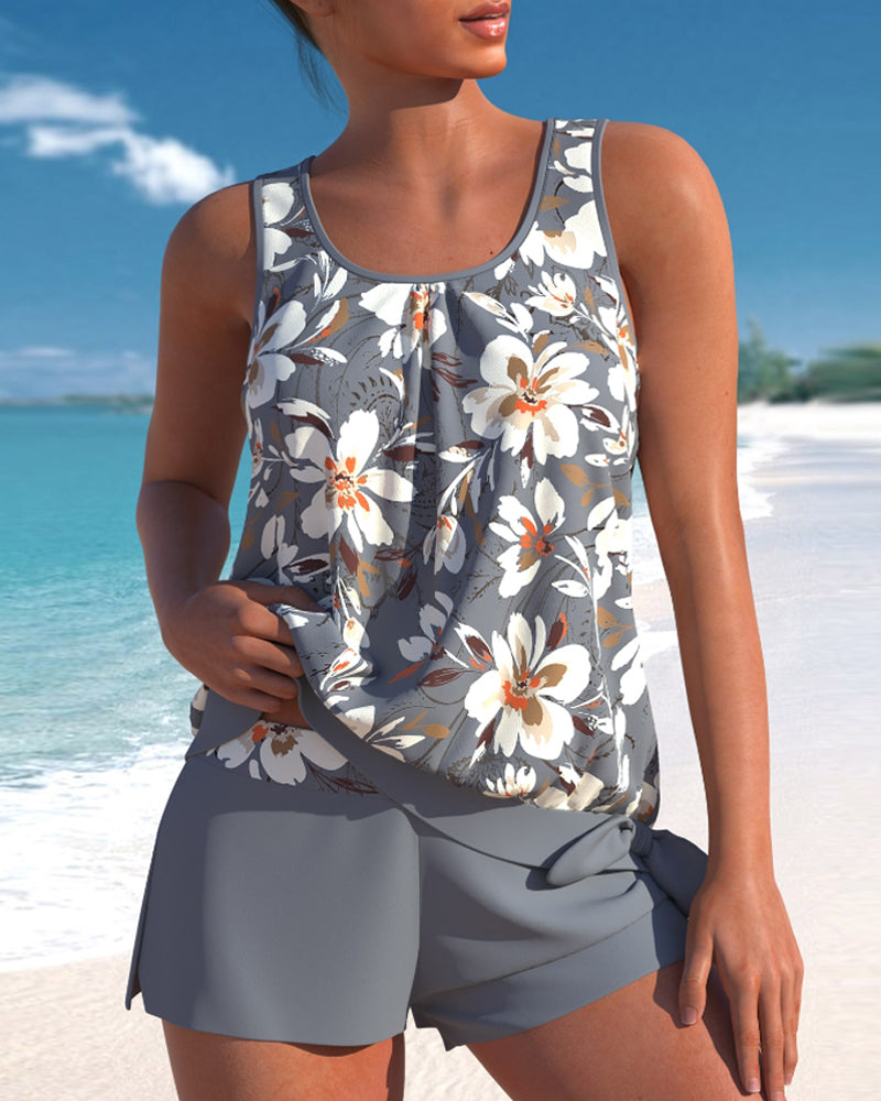 Violet | Women Summer Tankini Two Piece Swimsuit