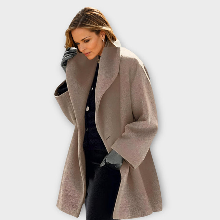 Mabel | Oversized Winter Coat with Wide Collar for Women