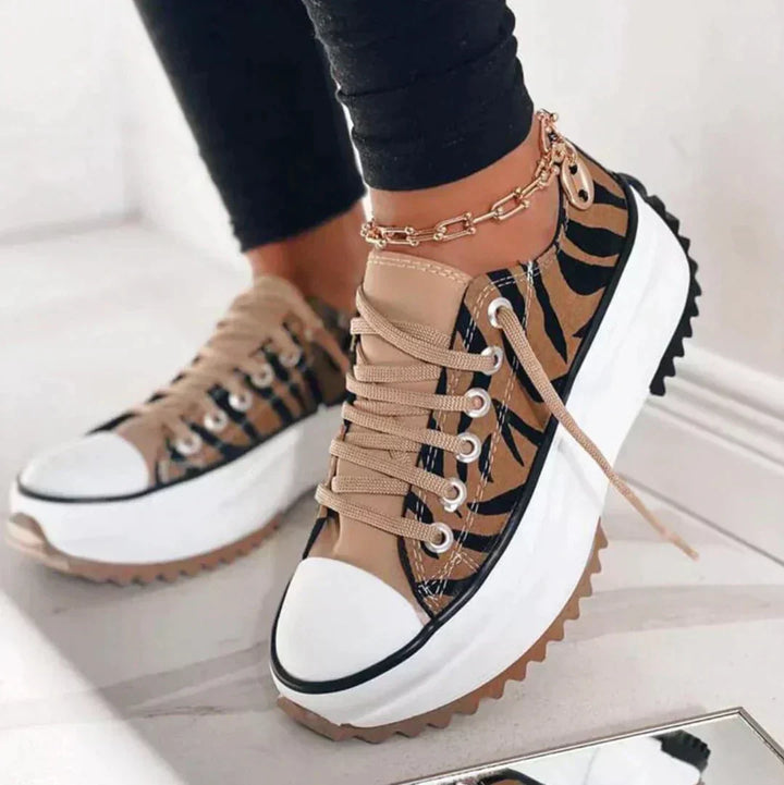 Jessica | Women’s Lace Up Platform Casual Sneakers
