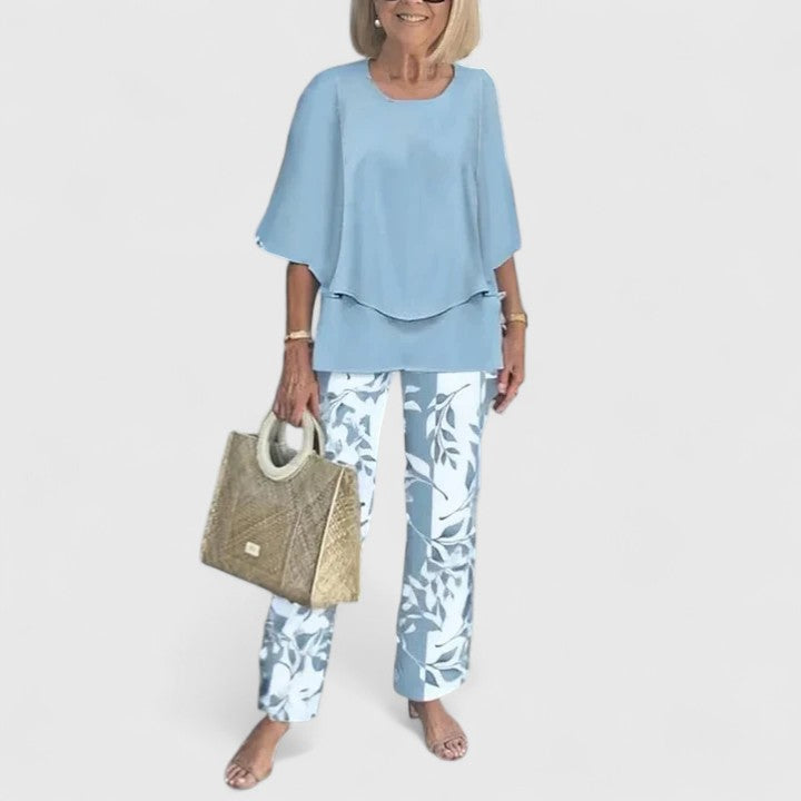 Anna | Women’s Printed Two Piece Pants Set