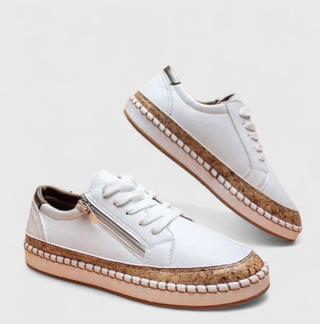 Samantha | Womens Floral Platform Sneakers