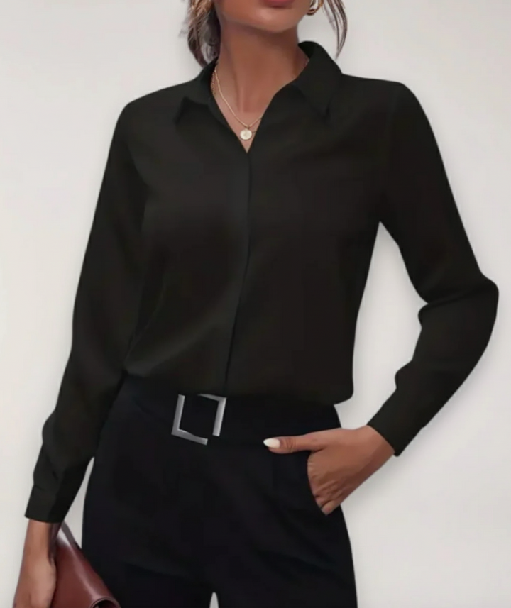 Isabella | Women’s Elegant Tailored Button-Up Work Blouse