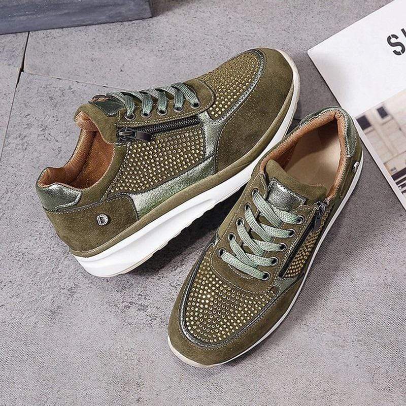 Evelyn | Womens Lace Up Platform Sneakers