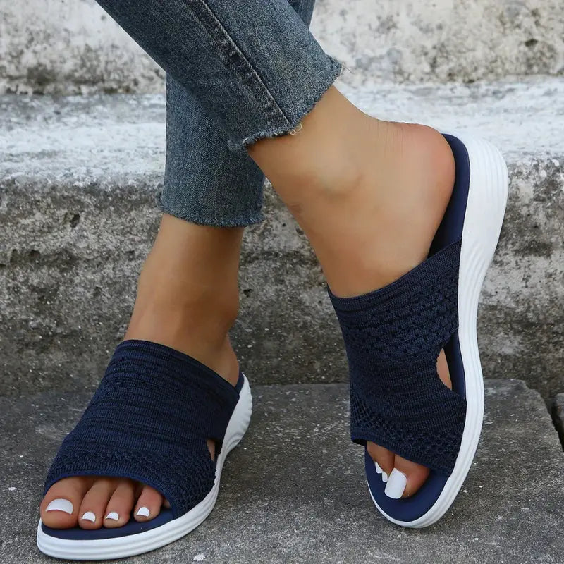 Faith | Womens Orthopedic Slip On Slide Sandals