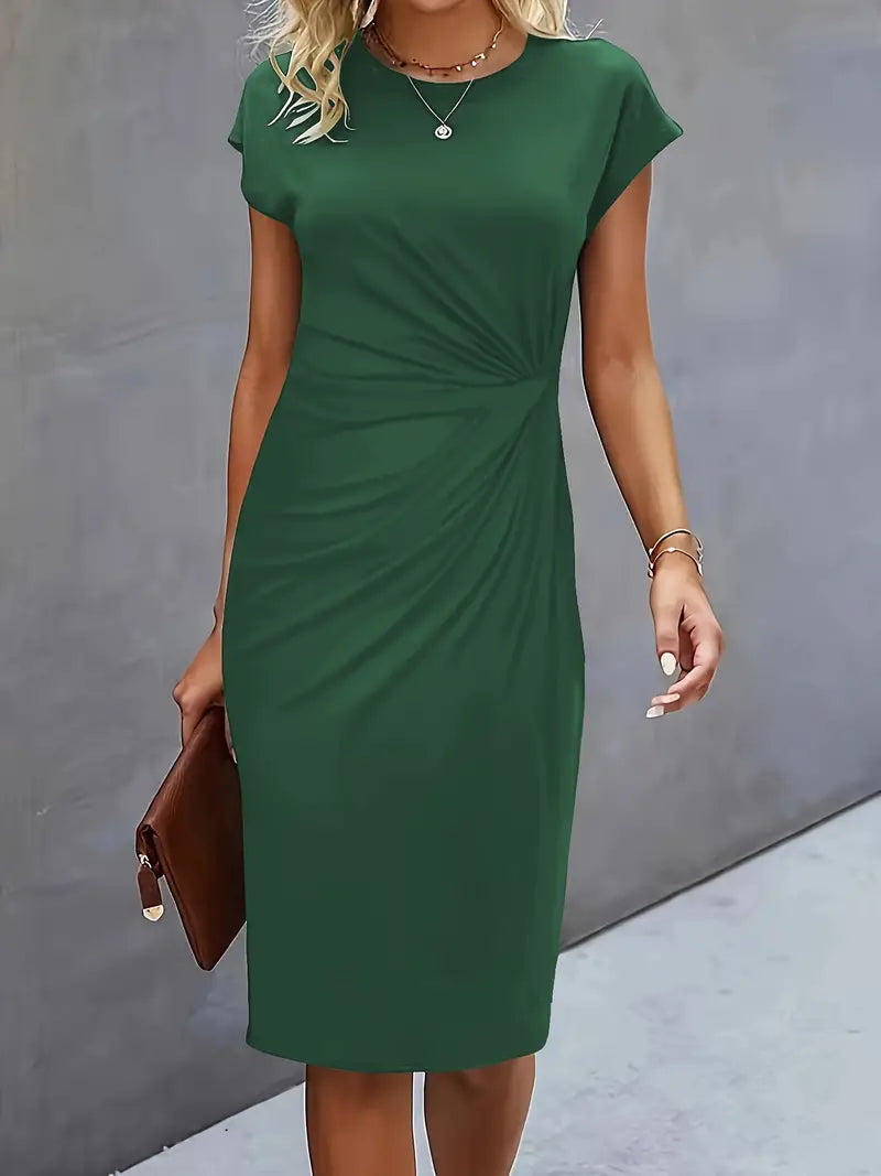 Katie | Women’s Classic Short Sleeve Bodycon Dress