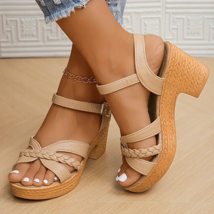 Cross-Strap Sandals Women's Adjustable Summer Platform