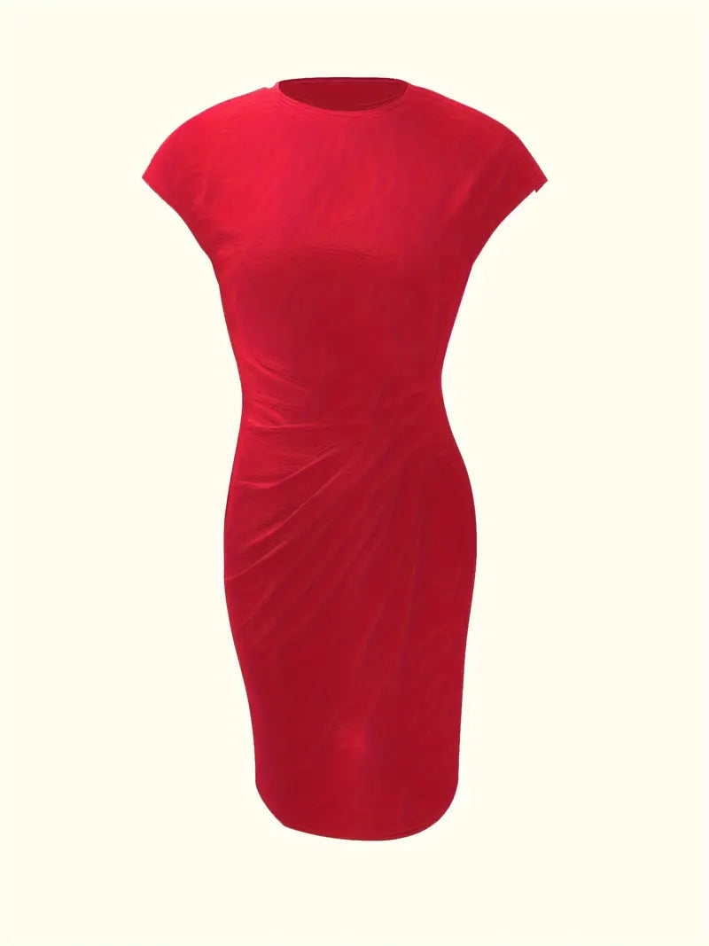 Katie | Women’s Classic Short Sleeve Bodycon Dress