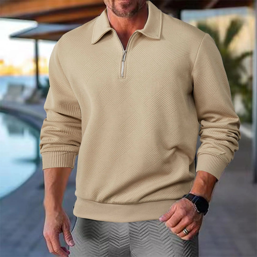 Daniel | Men’s Premium Textured Quarter Zip Top