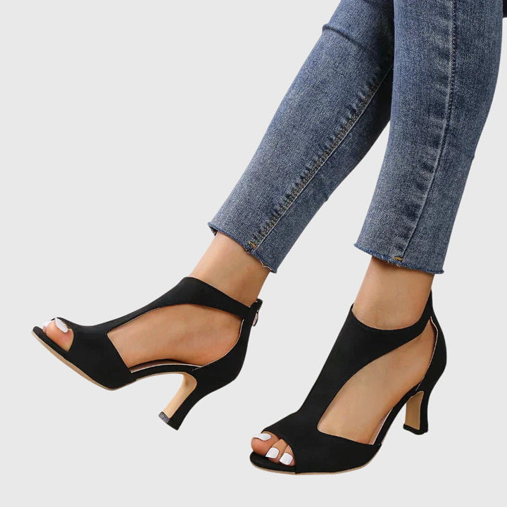 Anna | Women Spring Cutout Open Toe Heels