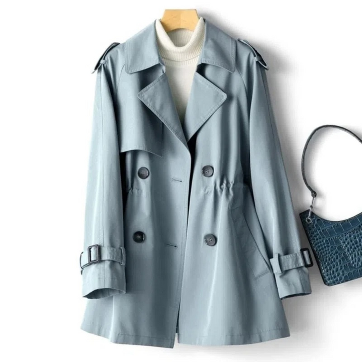 Julia | Women’s Long Double-Breasted Trench Coat Jacket