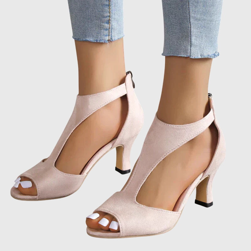 Bianca | Womens Cut Out Peep Toe Heel Sandals