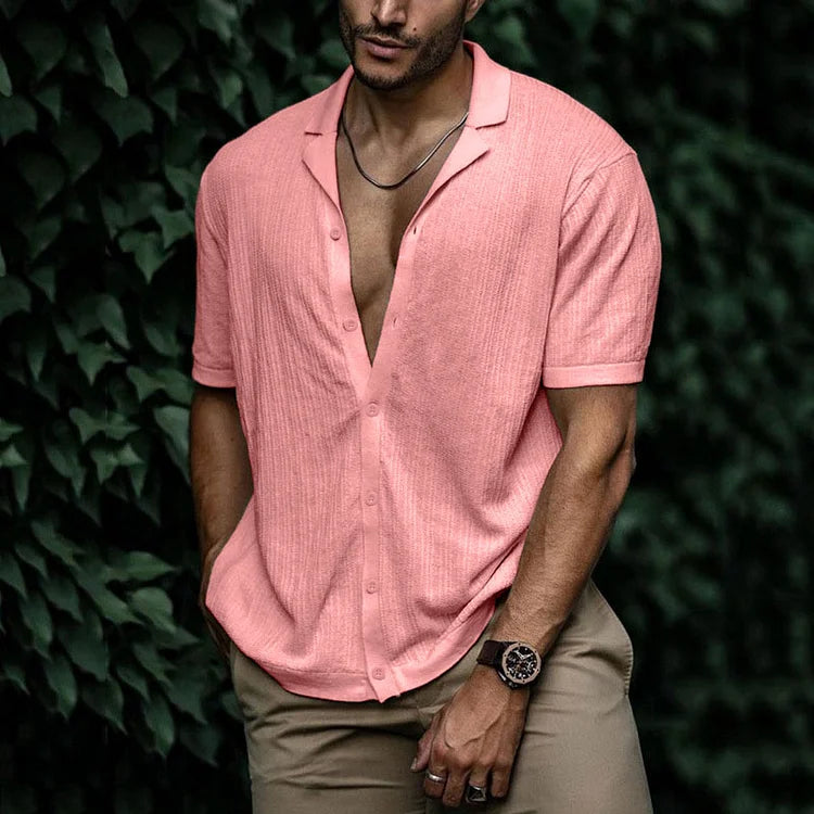 Brandon | Men Casual Short Sleeve Button Shirt