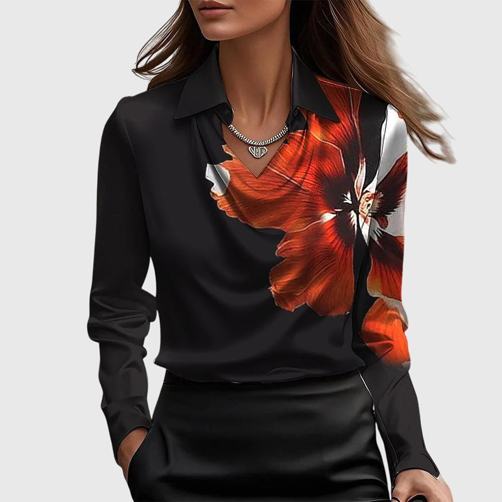Poppy | Women’s Cowl Neck Long Sleeve Top