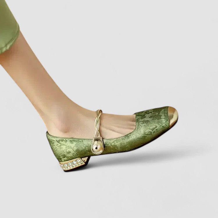Florence | Womens Strap Detail Low Heel Shoes