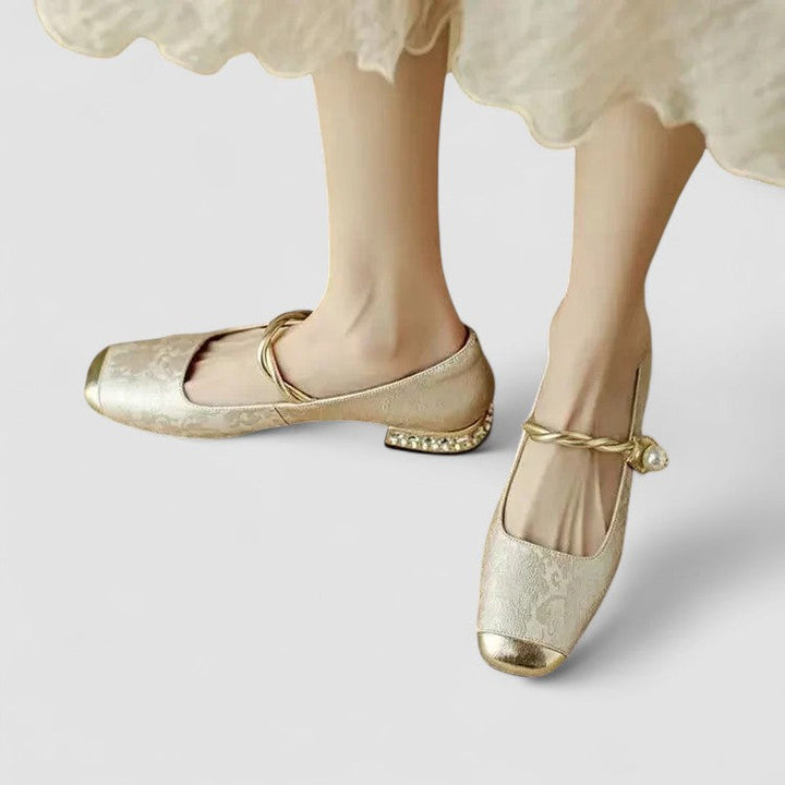 Florence | Womens Strap Detail Low Heel Shoes