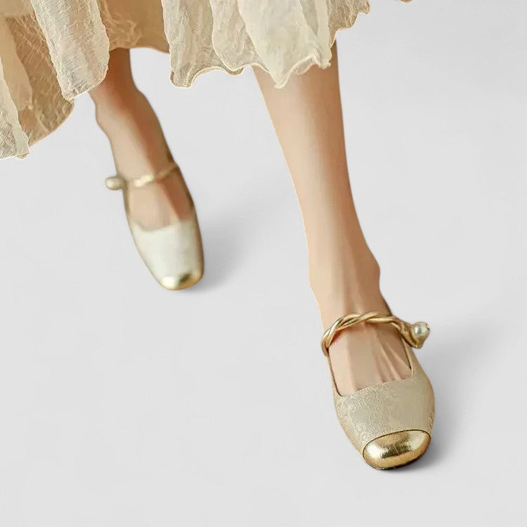 Florence | Womens Strap Detail Low Heel Shoes