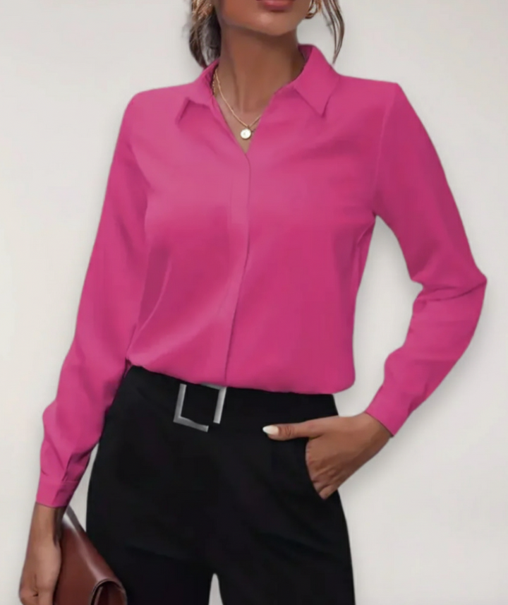 Isabella | Women’s Elegant Tailored Button-Up Work Blouse