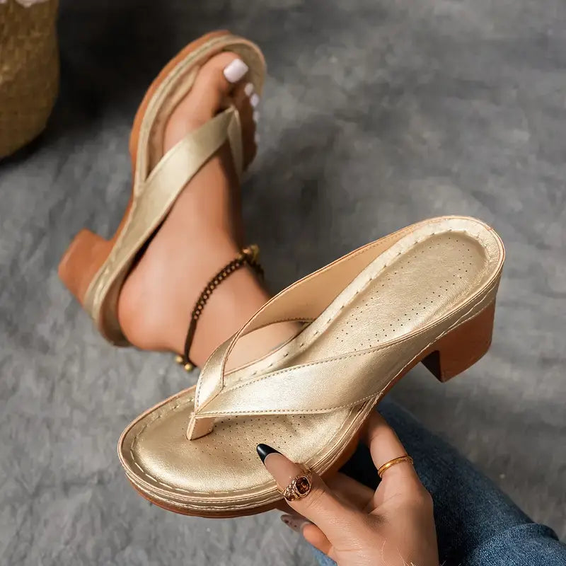 Audrey | Womens Orthopedic Slip On Sandal Heels