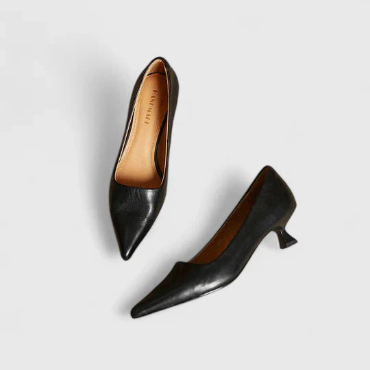 Elizabeth | Women Classic Pointed Toe Low Heel Pumps