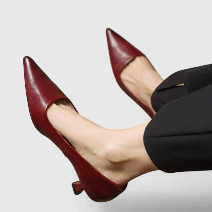 Elizabeth | Women Classic Pointed Toe Low Heel Pumps
